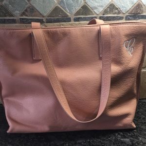 Mark and Graham “C” Monogram Handbag. Leather.